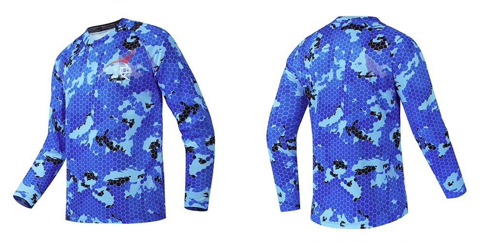 Description Picture 6 of itemNew 2024 Fishing Clothing Long Sleeve Camping Hiking Cycling T Shirt Anti UV Fishing Clothes Quick Drying Jerseys