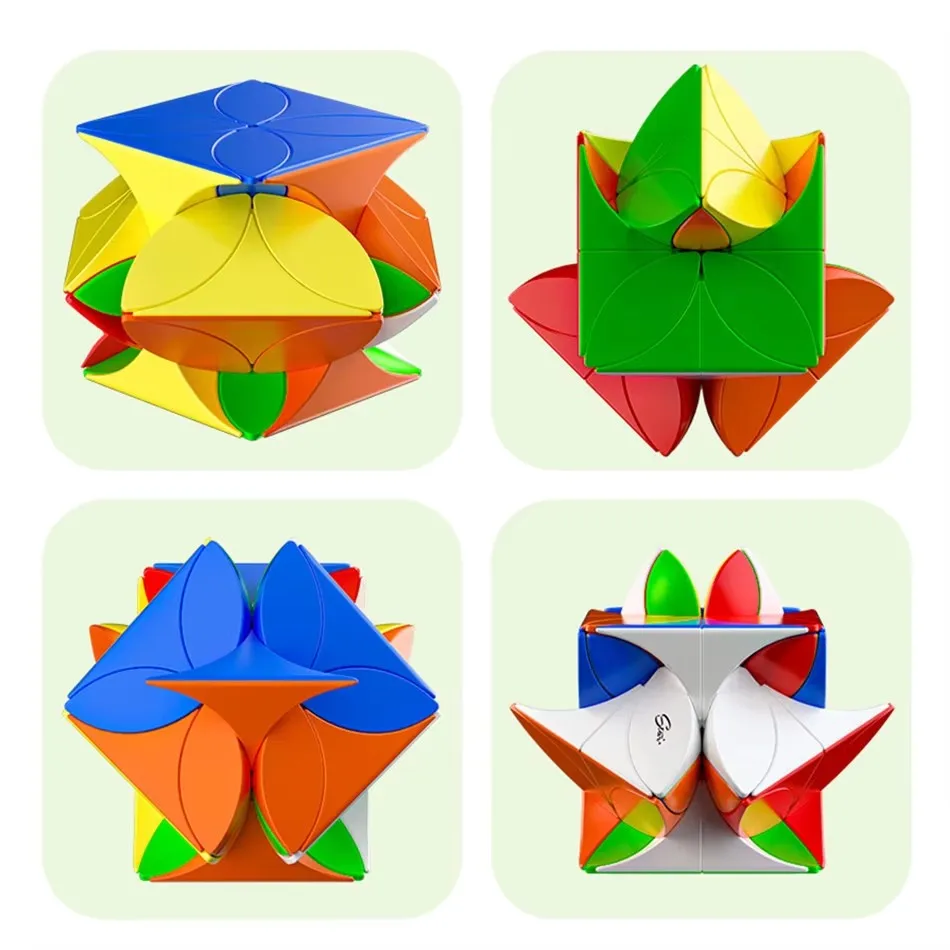 Qiyi Clover Cube Upgrade Version Magic Speed Cube Stickerless Professional Fidget Toys Cubo Magico Puzzle Creative Toys Gifts 6