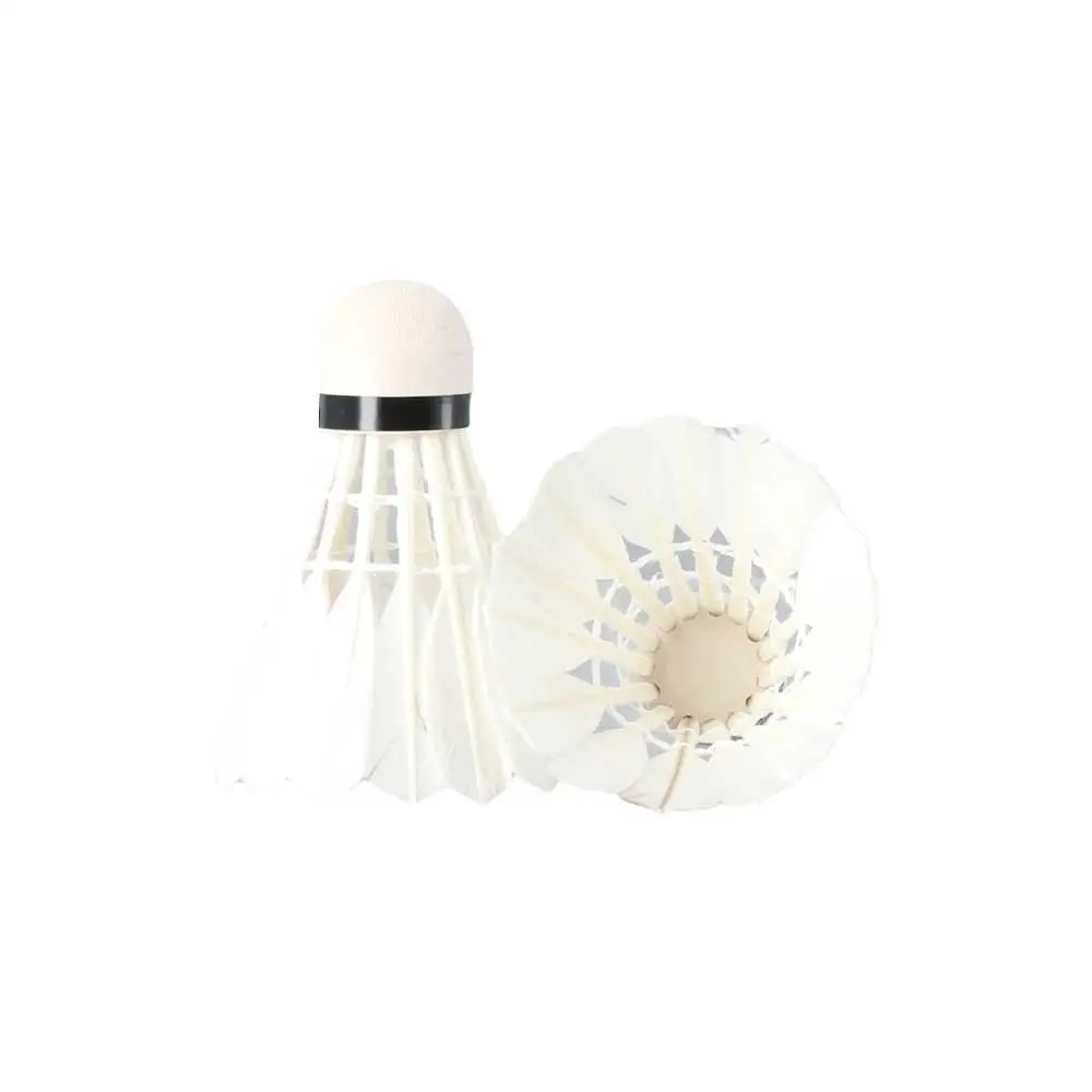 Professional Goose Feather Badminton Shuttlecocks 12 Pack White_voghion.com