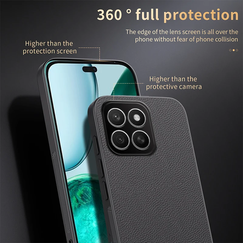 Elegant PU Leather Patterned Phone Case with Magnetic Car Holder Feature