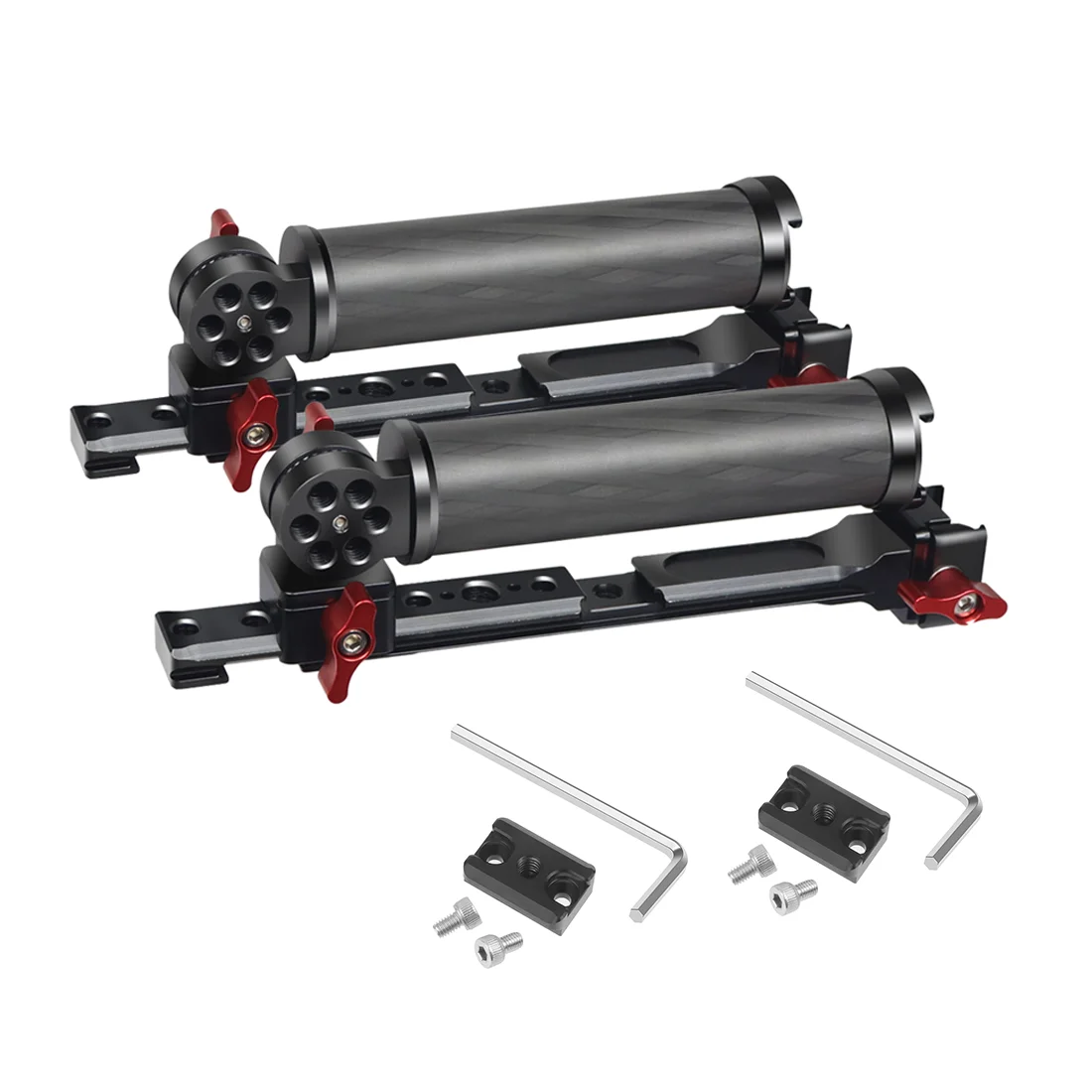 RS4 RS3 Mini RSC2 Gimbal Dual Carbon Handle Grip 180 Adjustable Clamp for Ronin