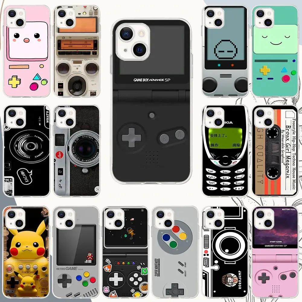 Tr-28 Gioco Vintage Tape Camera Soft Case Per Tecno Pop 4 Air 5 5P Camon 15 16 17 17P 18 18T 18P 18I 19 Premier Neo Pro