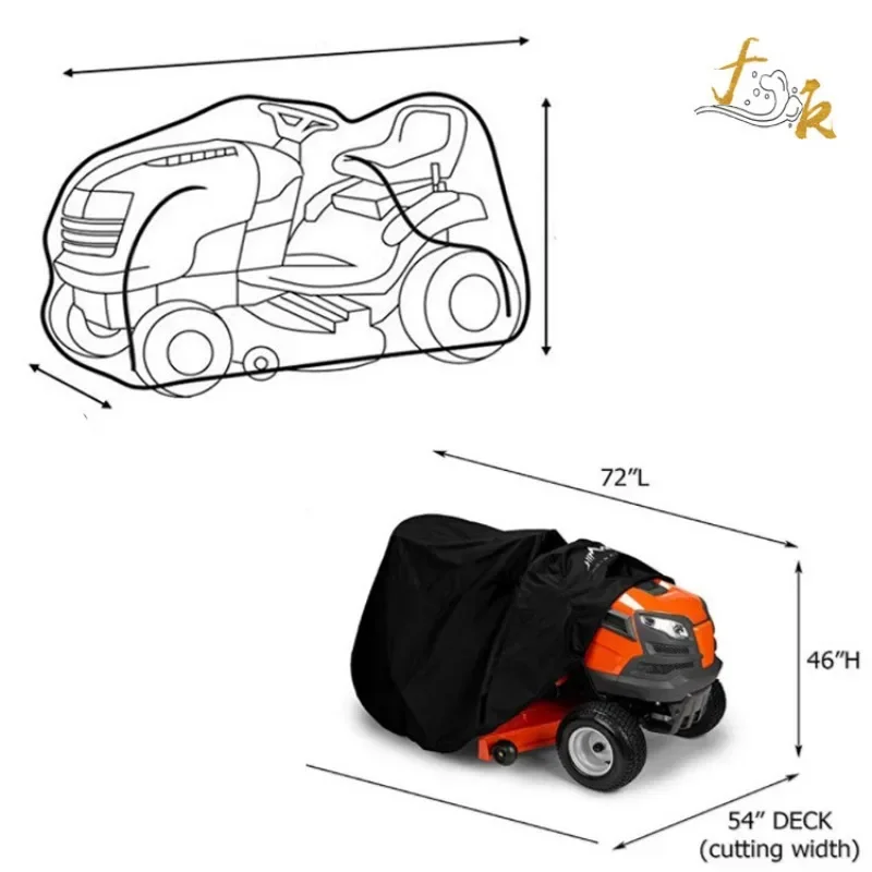 Waterproof Dust Rain Proof Cover for Lawn Mowers Covering Outdoor Furniture Cover Outdoor Garden Sunscreen Tractor 4