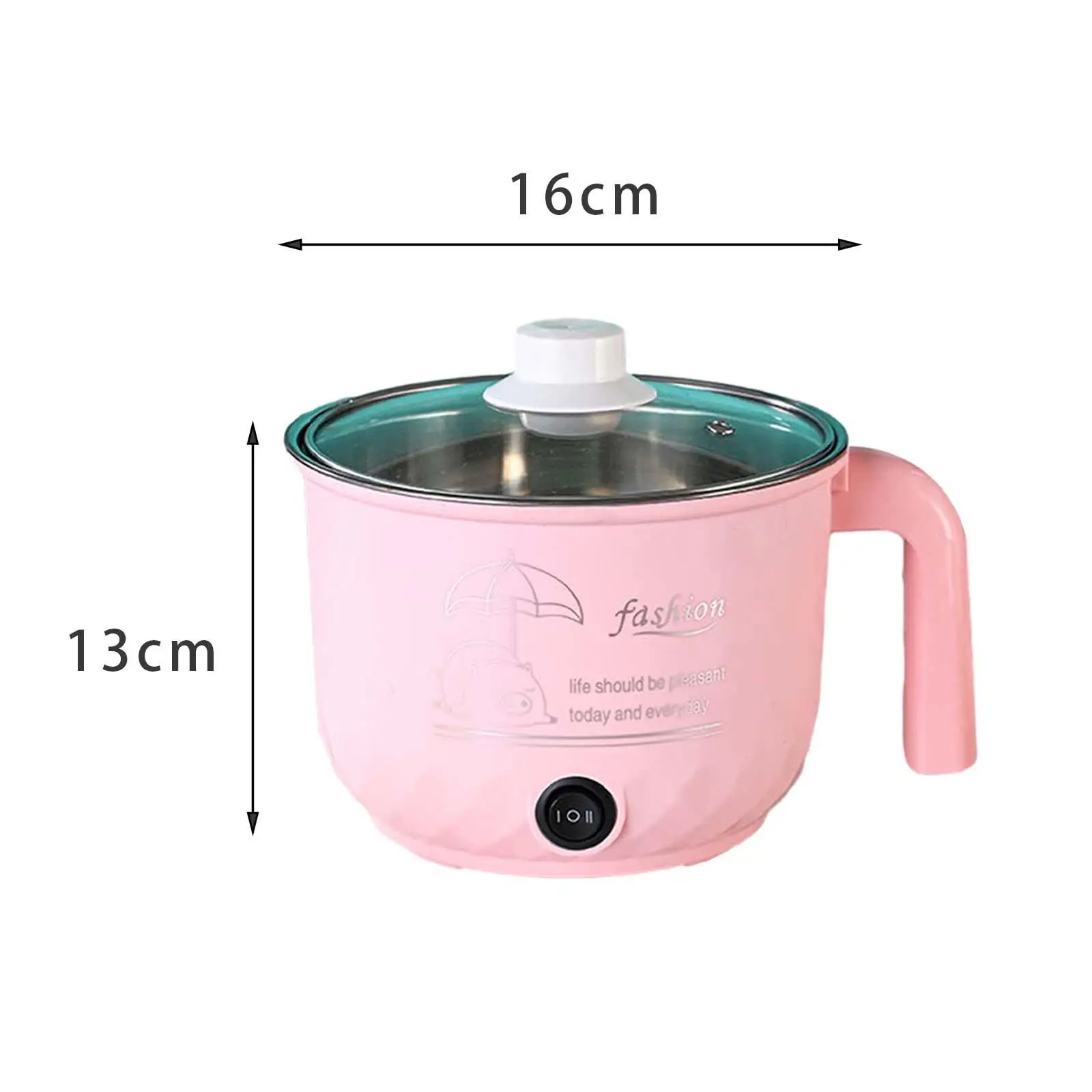 Noodles Cooker Stainless Steel 1.2L Cooking Pot Machine for Noodles Fry Eggs 6