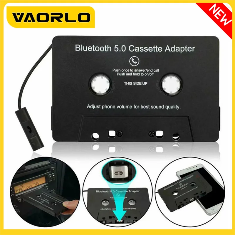VAORLO Universal Bluetooth Converter Car Tape Converter Car MP3/SBC/stereo Bluetooth Audio Cassette Player AUX Wirless Adapter bluetooth adapter bluetooth transceiver adapter audio adapter bluetooth aux adaptor