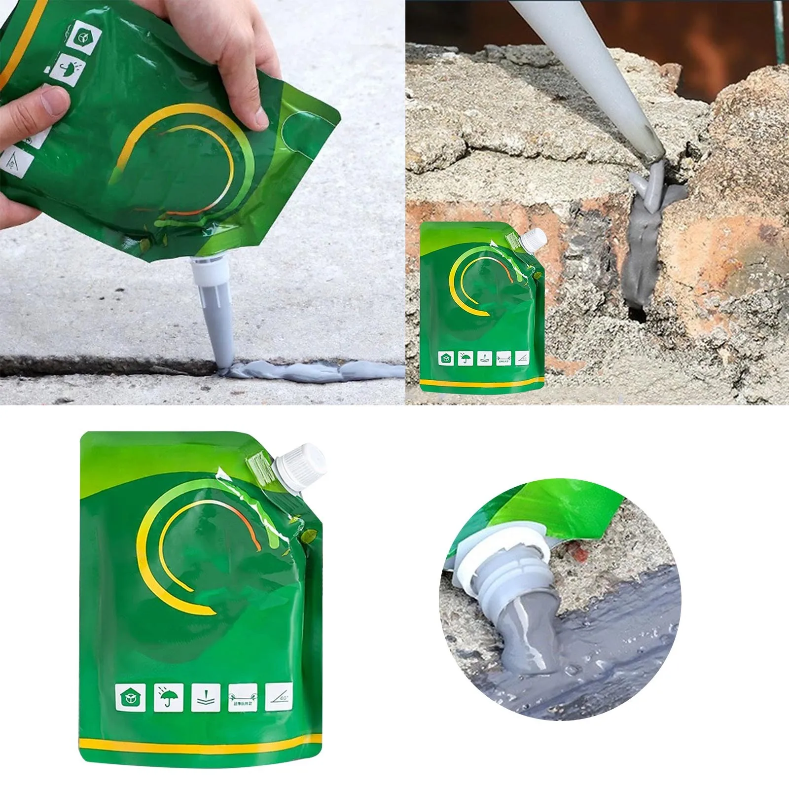 Caulk Interior Concrete Sealant Floor And Wall Grouting Purpose Glue Plate Concrete Crack Sealant Wall Hole Cover Tape декор