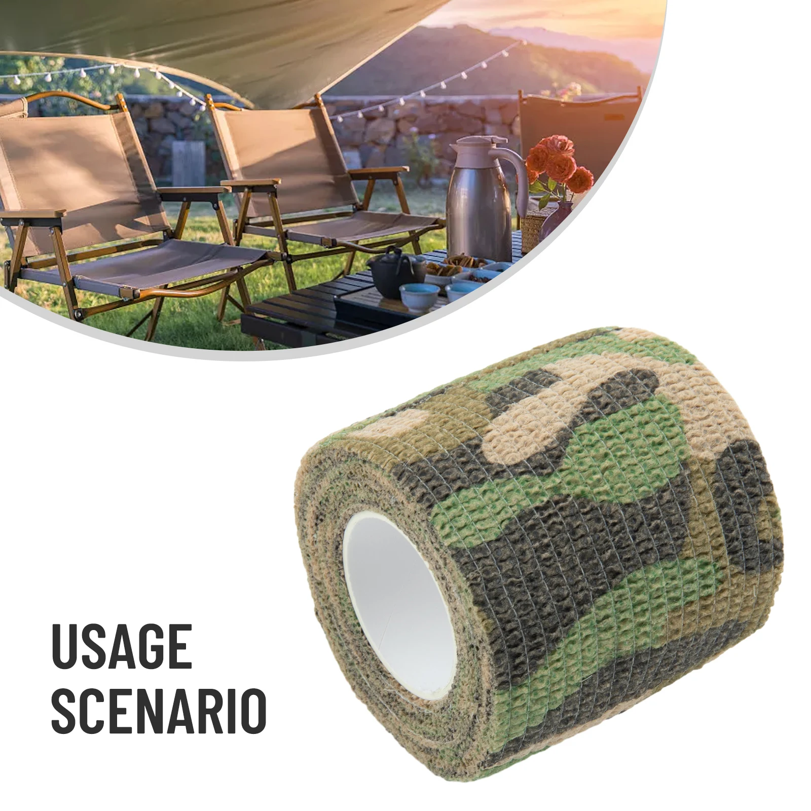 

Camo Form Reusable Self Cling Camo Hunting Rifle Fabric Tape Waterproof Wrap Outdoor Camping Auxiliary Tools