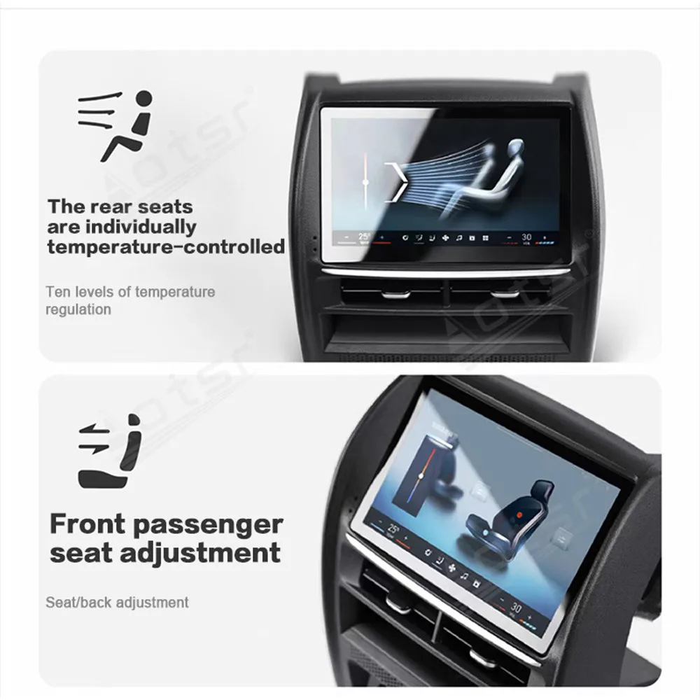 Pannello di Controllo Climatizzatore Posteriore con Ricarica Wireless e CarPlay Wireless per BMW Serie 5 G30 / Serie 6 GT G32 2017-2023 - immagine 4