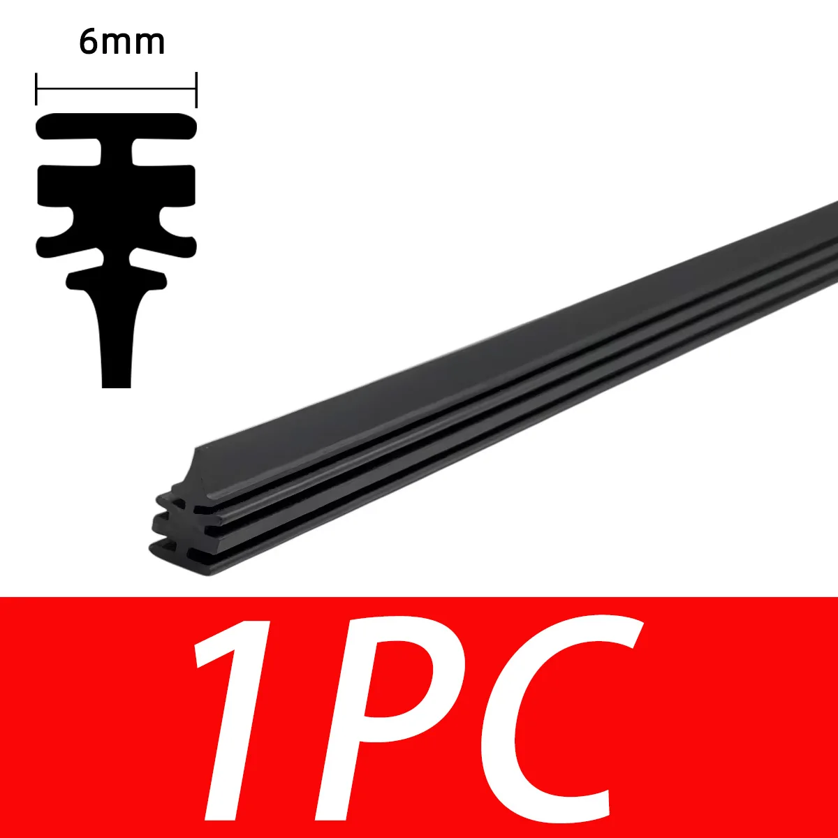 Premium Natural Rubber Car Wiper Replacement Strips | Multiple Quantity Options