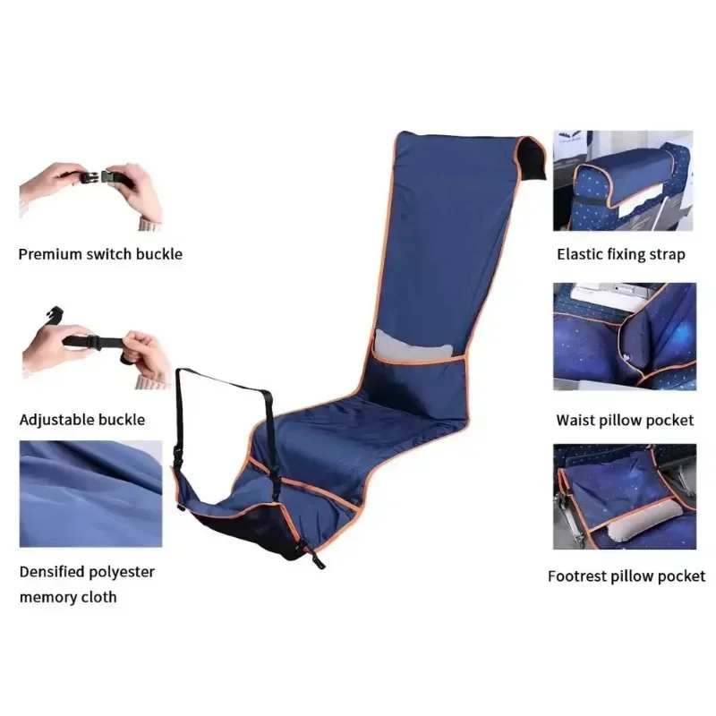Car travel bed childen adults long distance travel seat extender train plane car extender leg rest hammock accessories car travel hammock