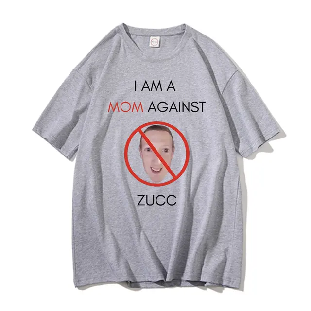 Camiseta de manga corta para hombre, camisa de gran tamaño, divertida, soy mamá contra el ZUCC - Imagen 6
