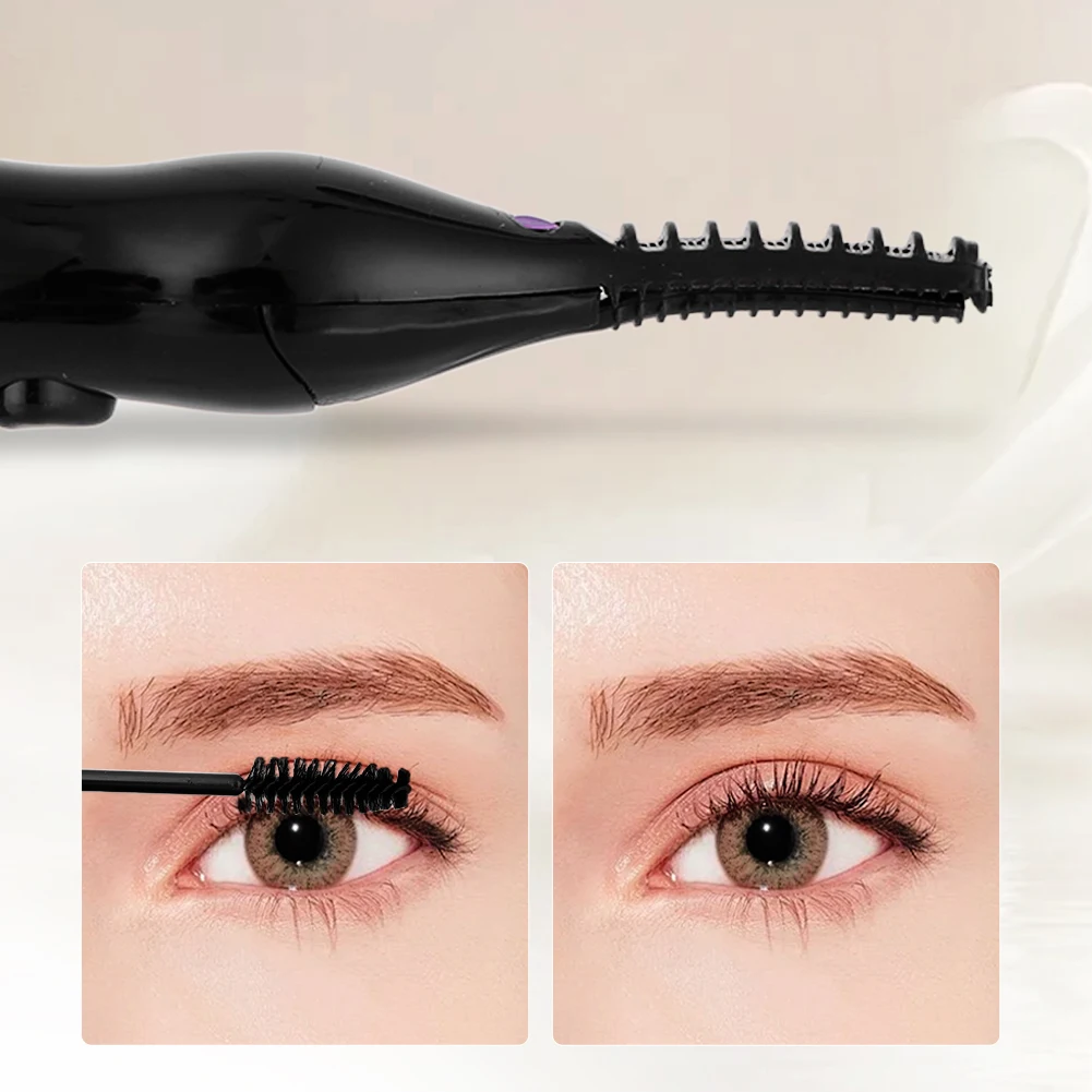 USB Rechargeable Heated Eyelash Curler for Natural Curls