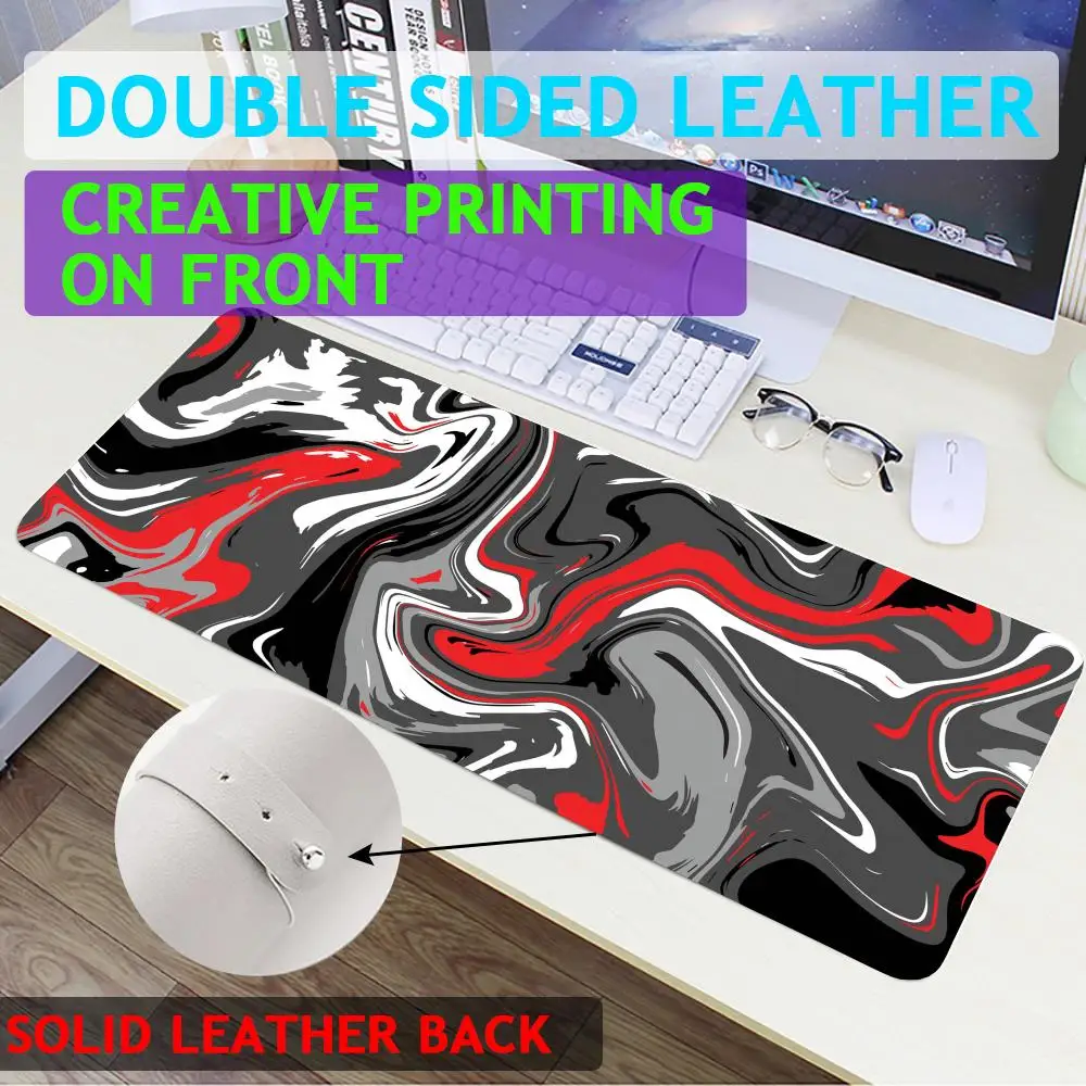 

Simple flowing liquid Mouse Pad Large Computer Mouse Pad Gaming Mouse Pad Waterproof PU Leather Mouse Pad