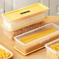 Plastic Container Large Capacity Airtight Rectangular Pasta Box Noodles Container Kitchen Food Storage Jar Fresh-keeping Case 1