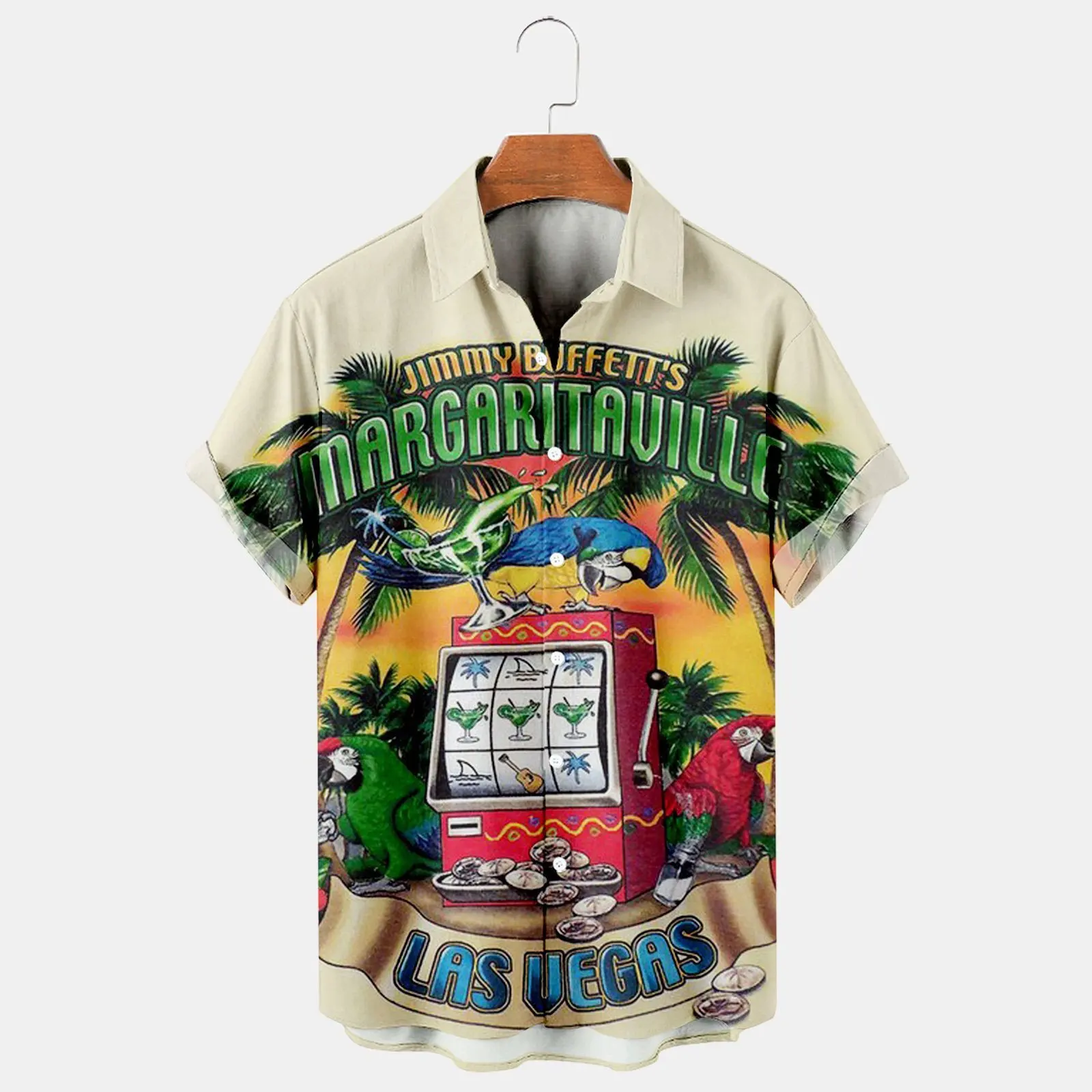 

Men's Casual Hawaiian Wine Glass Print Shirt shirt A02