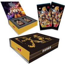 

Original Dragon Ball Card Japanese Anime Character Bronzing Flash Son Goku LZR Collectible Card Family Toy Gift for Kids