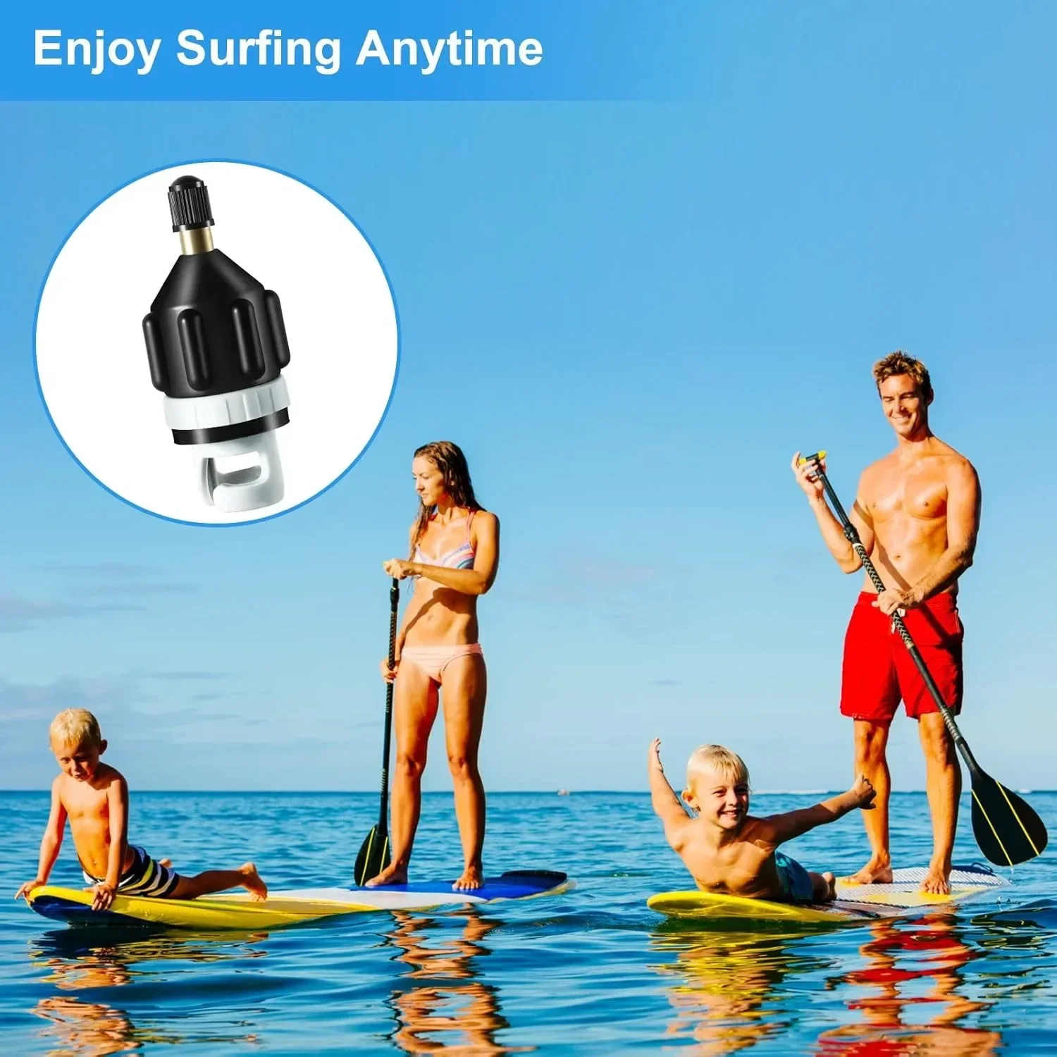 Inflatable Boat SUP Pump Adapter,Premium  Air Sturdy  Air Adapter, Quickly Inflation & Strong Sealing, Paddleboard & Kayak. 5