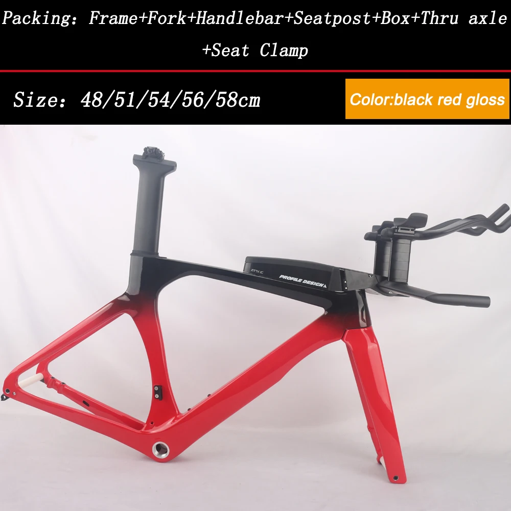 LOOK トライアスロンバイク カーボンフレーム Winow-カーボントライアスロンバイクフレーム,ツールボックス付き