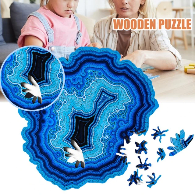 Agate 3d Wooden Puzzle Toys Board Games Brain Teaser Irregular