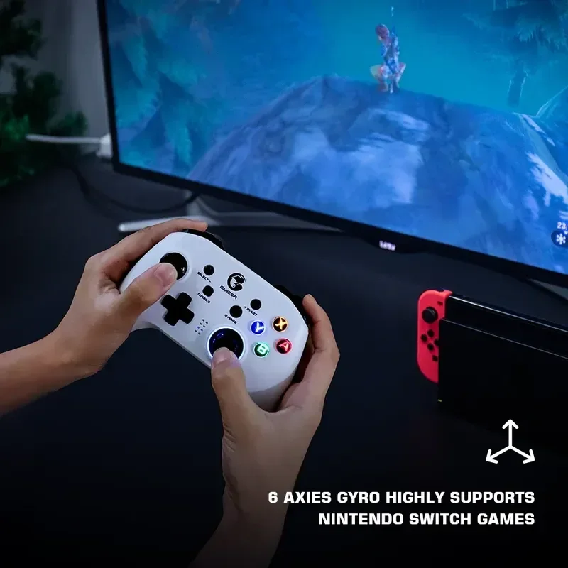 Gamesir T4 Pro   Ʈѷ   е, ġ ̽ƽ PC  Ʈѷ , 6  ̷ , 2.4g