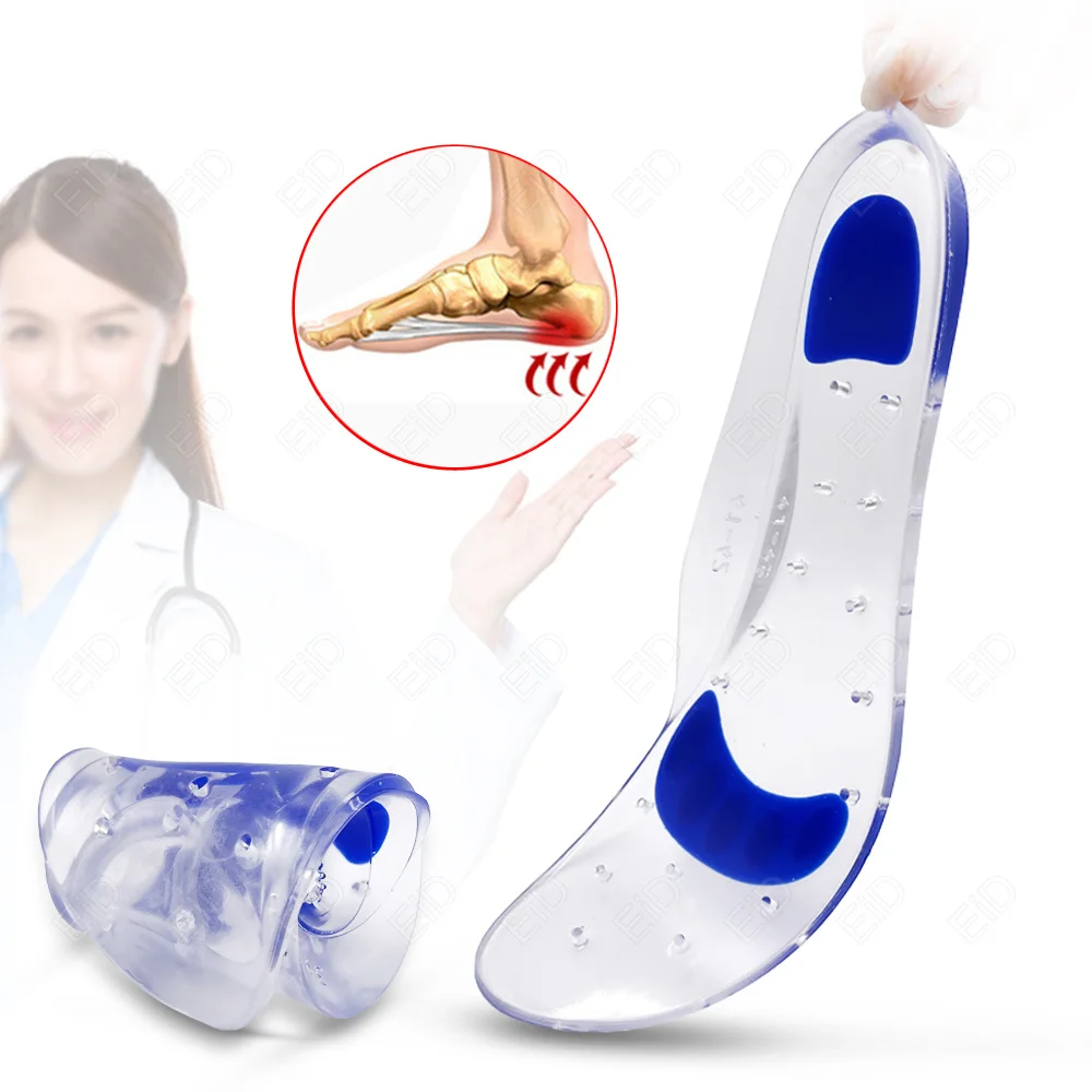 Orthopädische Einlegesohlen aus Silikongel, medizinisch, superweich, hohe Elastizität, Schuhpolster, Anti-Schmerz-Kissen, Fußgewölbeunterstützung, Laufsohle, Unisex – Detail 9