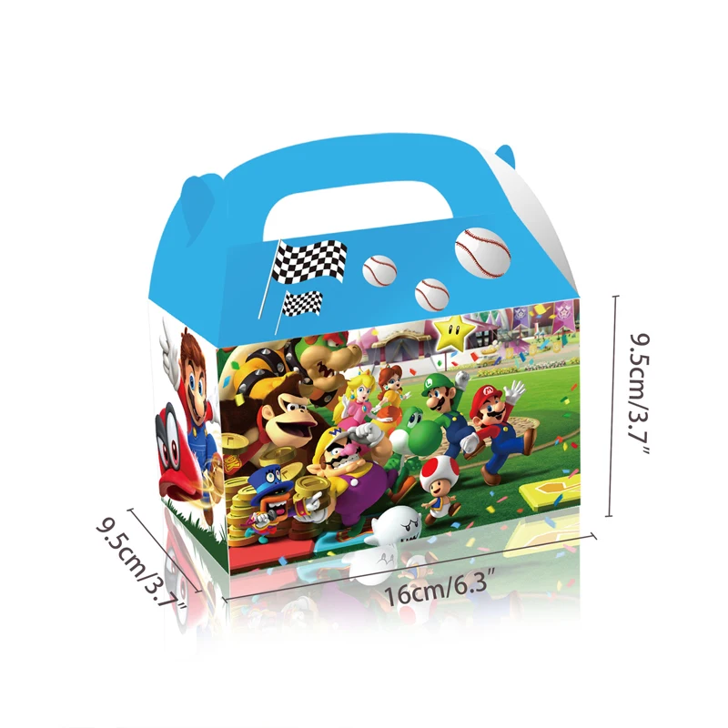 24 Scatole Regalo Tema Mario - Per Caramelle E Piccoli Regali - Idee Per Feste E Compleanni