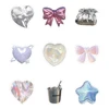 10/30/63pcs Ins Style Shiny Silver Pink Stickers Aesthetic Graffiti Decoration DIY Skateboard Phone Fridge Bike Cute Decals Toys 6