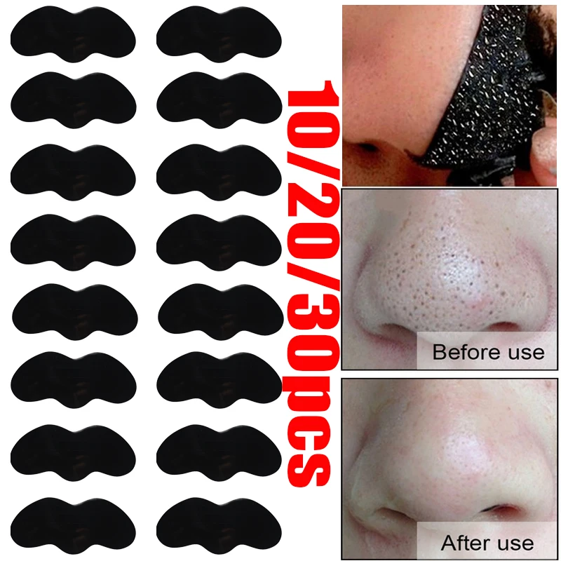 10/20/30PCS Nose Blackhead Remover Mask Deep Cleansing Skin Care Shrink Pore Acne Treatment Black dots Strips |