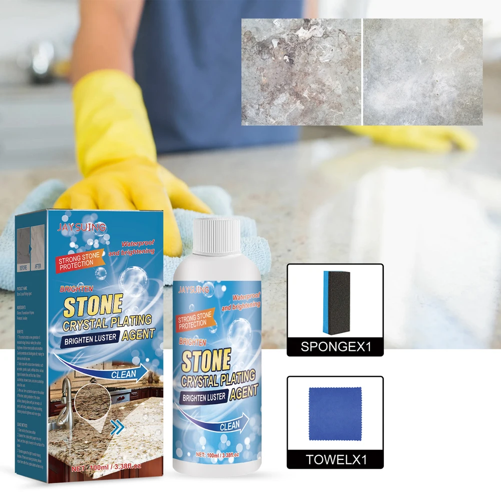 Stonework Coating Agent Stone Nano Crystal-Plating Agent Stone Stain Remover Cleaner Polishing and Coating Agent Marble Crystal Plating