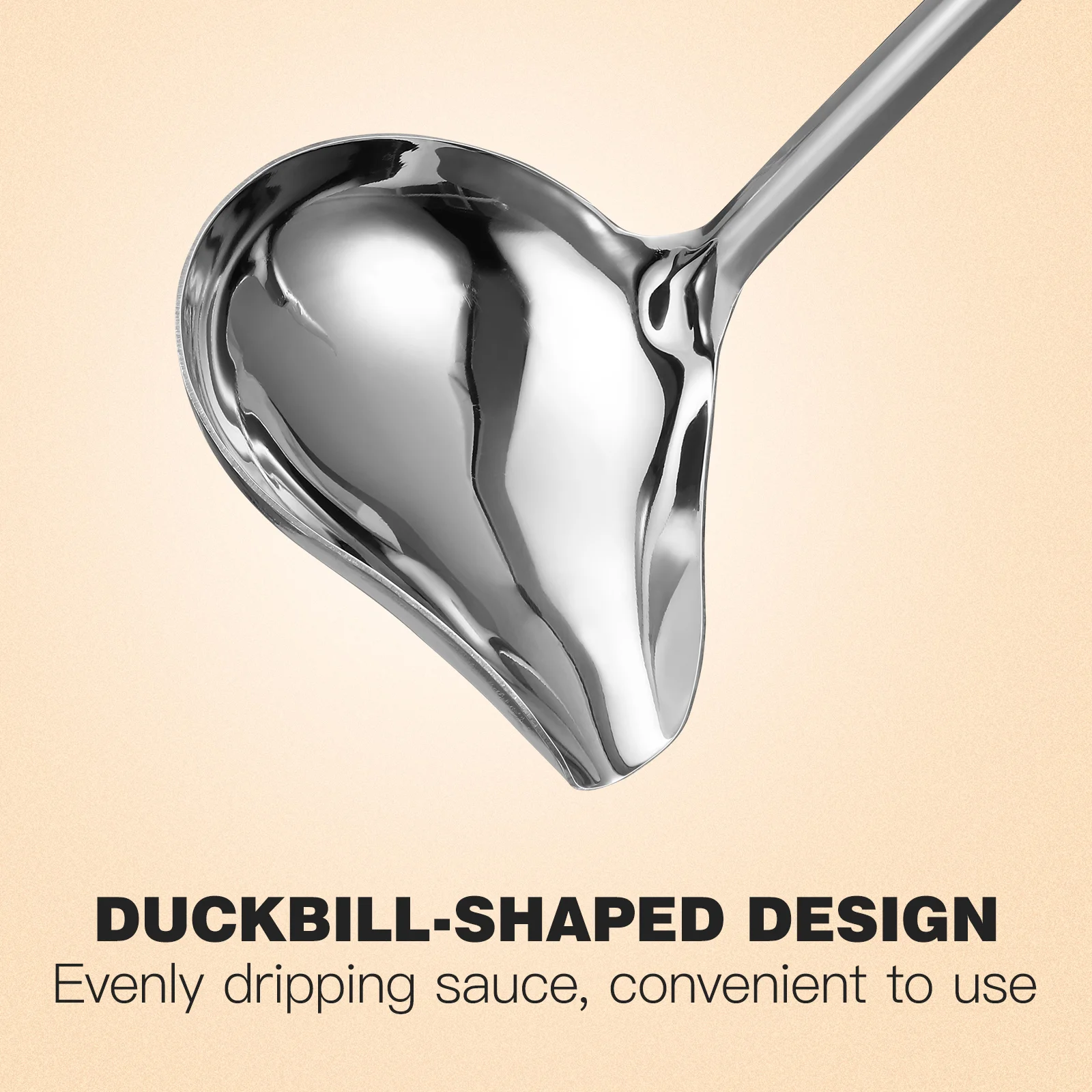 2 Pcs Oil Spoon Mini Spoons Ladell Ladle with Pour Spout Stainless Steel Drizzle Sauce