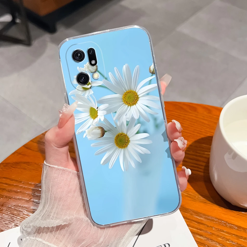 New Design Soft Clear Slim TPU Silicone Anti-Drop Phone Case for Oppo Find X5 Pro Lite