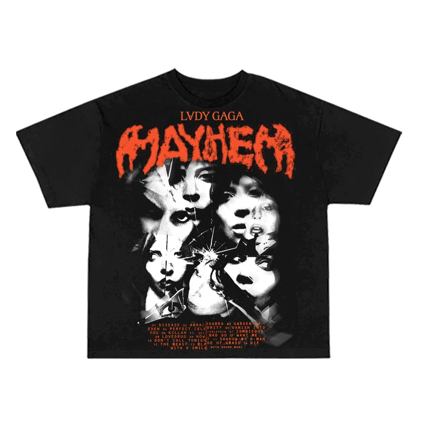 Lady Gaga Mayhem New Album T Shirt Men Women Short Sleeve