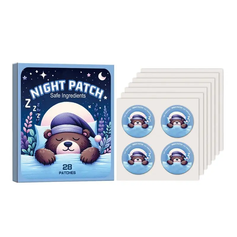 

28PCS Cute cartoon Pattern Sleep Aid Patches Sleep Patches Fall asleep quickly Good night patch improves sleep quality