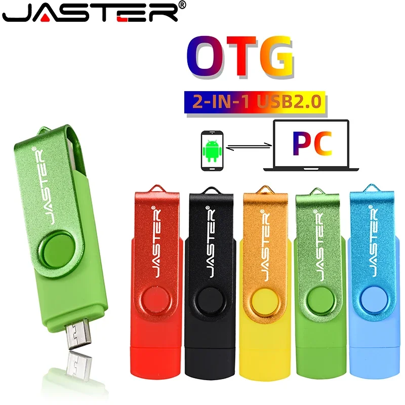 

3 in 1 OTG USB Flash Drives 64GB Mini Metal Pen Drive 32GB Free TYPE-C Adapter Memory Stick 16GB Red Pendrive Key Chain Gift 8GB