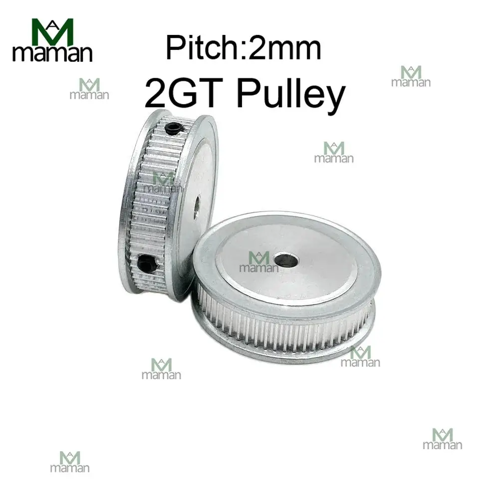 Timing Belt Pulley Timing Pulley 2GT Pulley 55T 60T 70T 72T 80 Teeth AF Aluminum Synchronous Wheel Bore 4/5/6/6.35/8/10/12/12.7/14/15mm Timing Belt Wide 6/10mm
