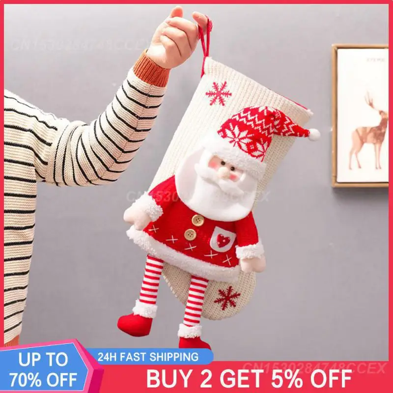 

Рождественские Мини-чулки высокой емкости изысканный носок подвеска Рождественский подарок носки высокое качество экологически чистые многоразовые