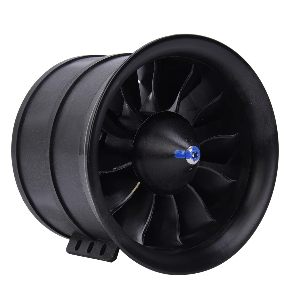 Hélice ducted fan 90mm 12 pales fixée sur le moteur 1450KV pour avion RC