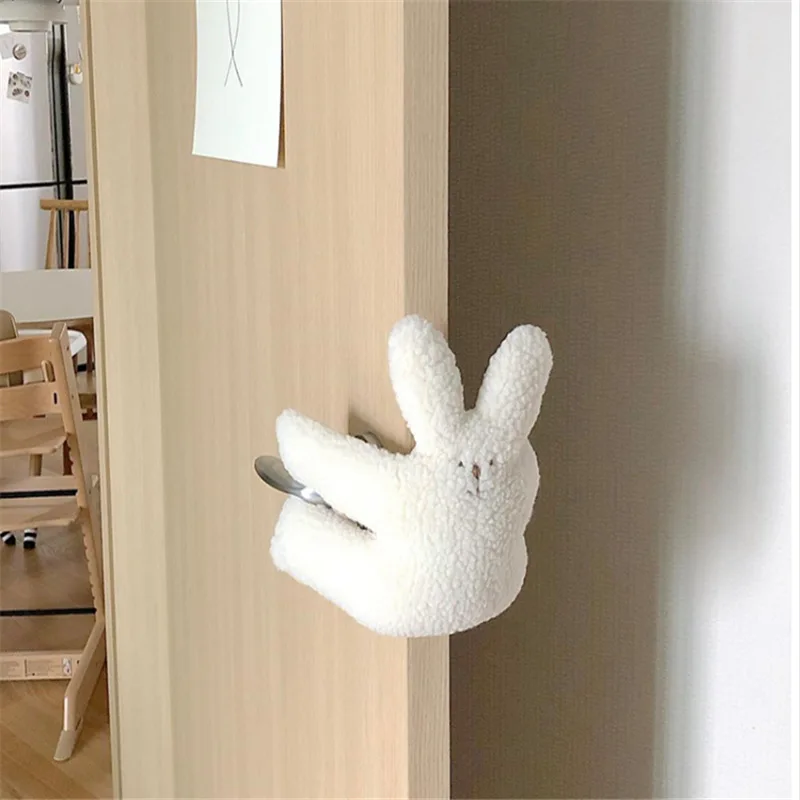 

INS Nordic Anti-pinch Hand Door Block Plush Mute Baby Card Safety Clip Windproof Plug Children's Anti-collision