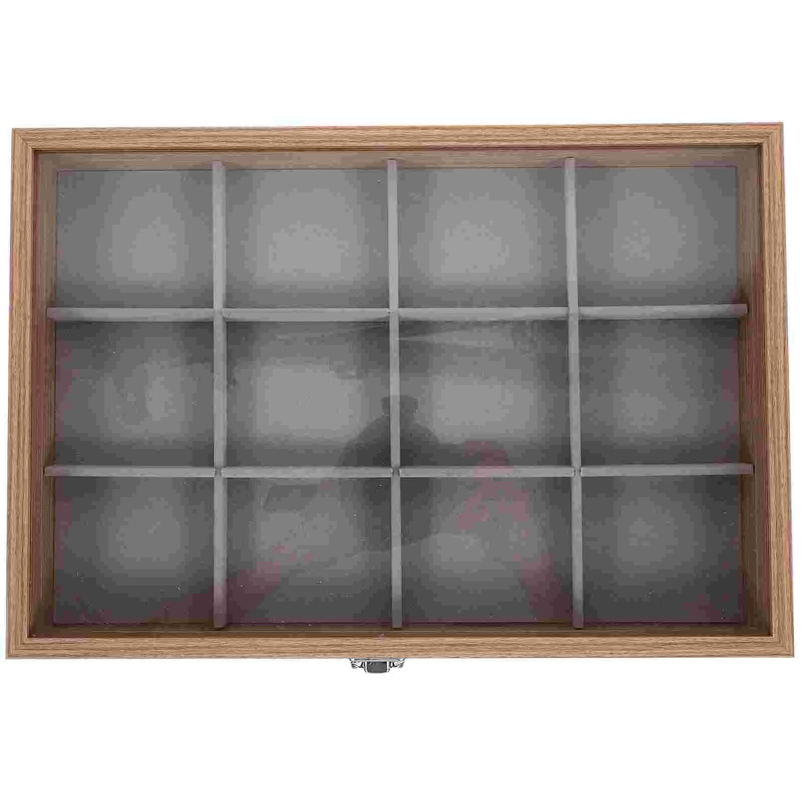 

Portable Jewelry Case Glass Cover Gifts for Christmas Flannel Anniversary Presents