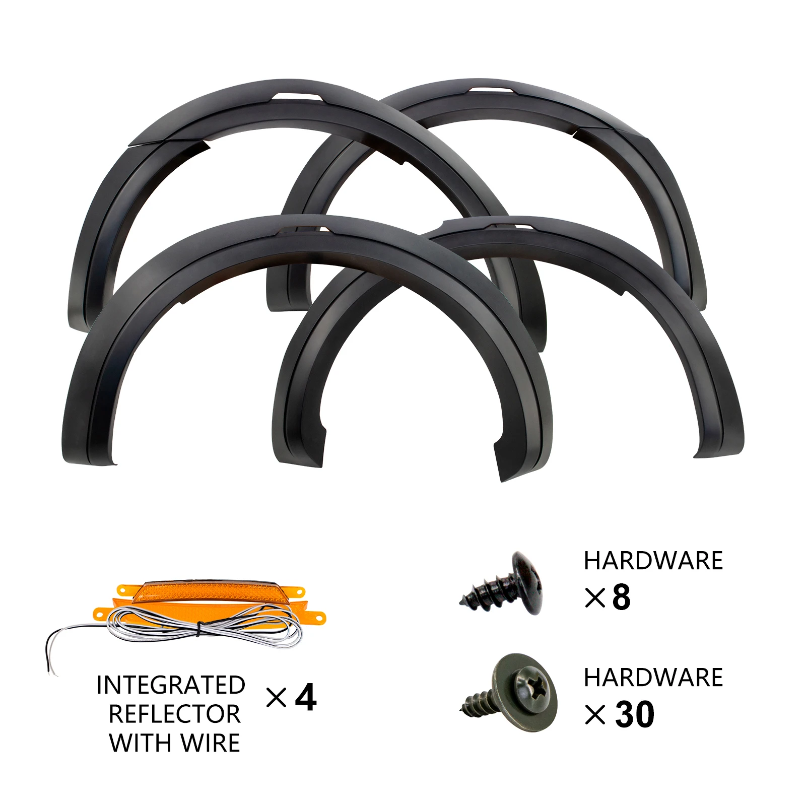 4 Unidades De Arco De Rueda Para Guardabarros Delgado, Compatible Con Ford Ranger T7 PX2 MK2 2015 2016 2017 2018 Modelos Negro Mate Guardabarros 4 X 4 Accesorios De Coche
