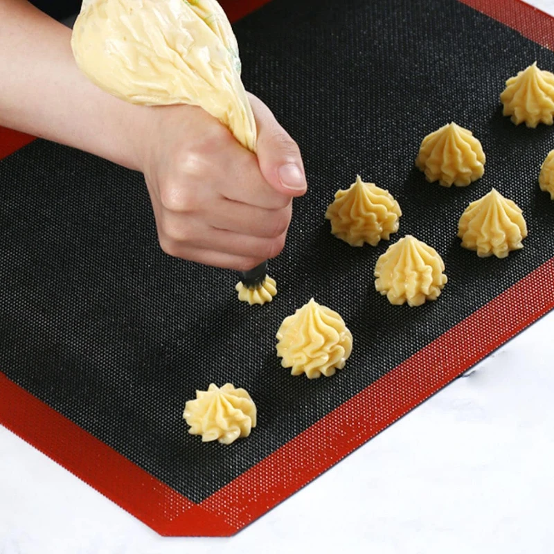 

1Pcs Cooking Sheet Mesh Baking Sheet Silpat Bread Mat Baking Mat Oven Sheet Bread Mat Heat Resistant Food Grade Silicone