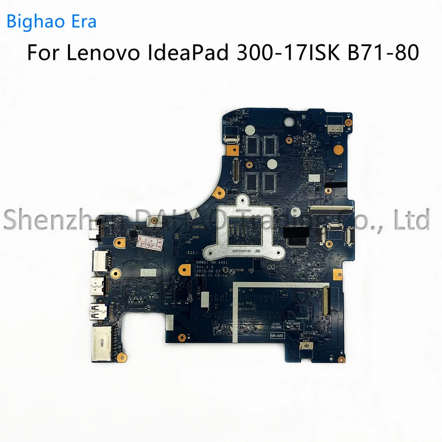 Laptop Motherboard com 4405u Nm-a491 para Lenovo Ideapad i3 i5 i7 Cpu Ddr3l Fru:5b20k61875 5b20k61880 Bmwd1 30017isk B7180 - Imagem 2