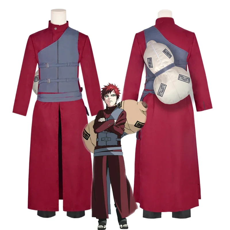 Naruto: Gaara | Fifth Kazekage Robe Cosplay Costume Set 25 Naruto Gaara Fifth Kazekage Robe Cosplay Costume