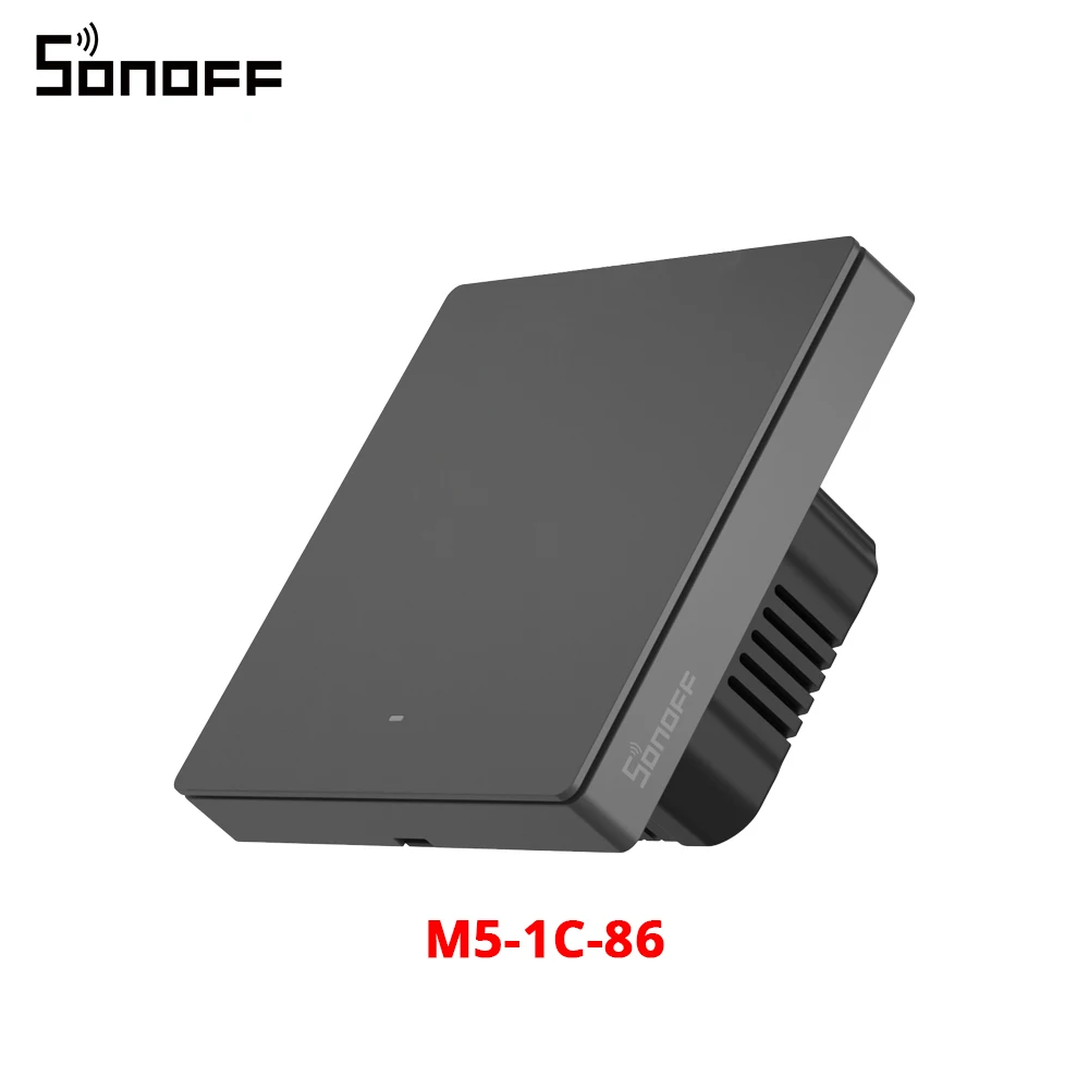 SONOFF M5 SwitchMan Smart Wall Switch 80/86 Type Push Button Switch 1/2/3 Gang Switch Frame Remote Control for Alexa Google Home 