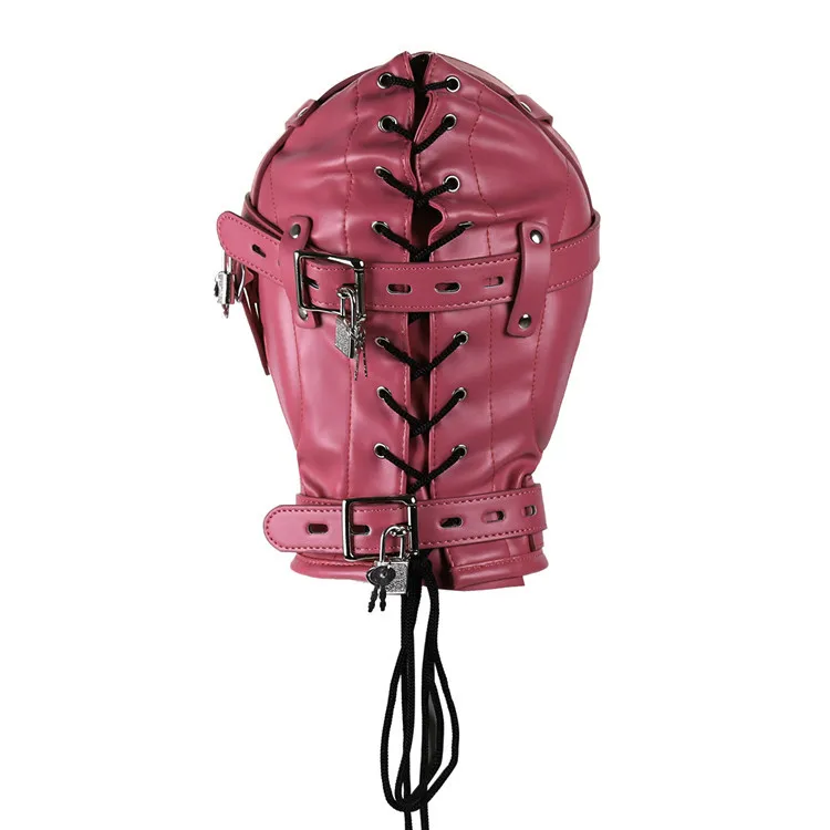 Cappuccio bdsm maschera bondage e kit di restrizione nero_voghion.com