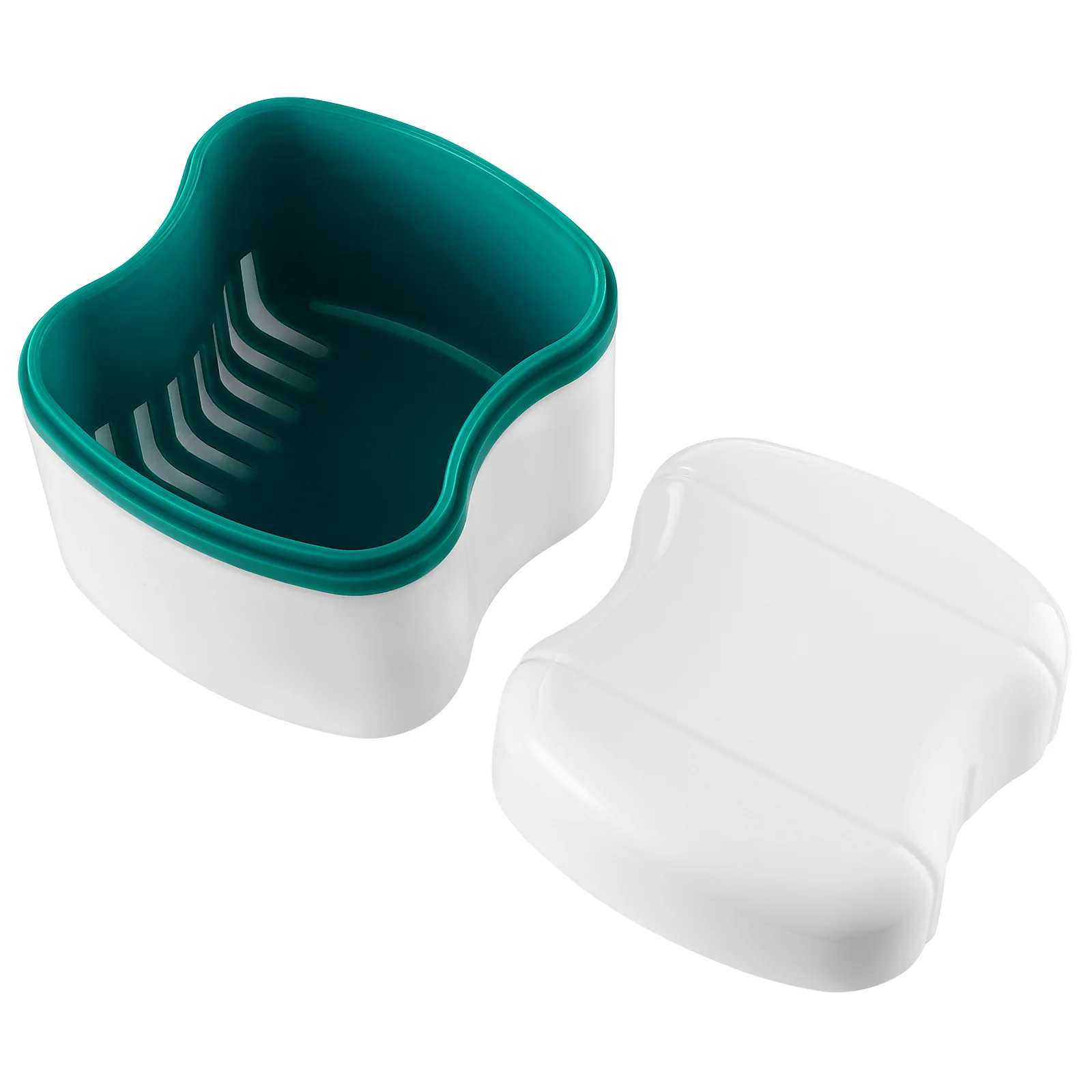 

Denture Bath Box Organizer Dental False Teeth Storage Box with Hanging Net Container Cleaning Teeth Case Artificial ToothBox