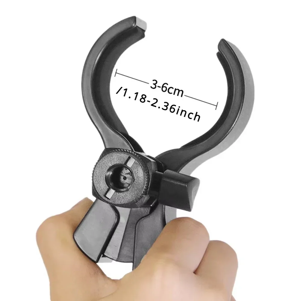 1Pc Universal Large Microphone Handhold Clip Clamp Holder With 3/8 or1/4 Adapter For 3-6CM Mic Microphone Mic Clamp Stand Holder
