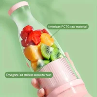 Electric Juicer Cup 6 Blades Blender Milkshake Machine USB Portable Fruit Milk Mixing Tool Mini Fresh Juice Blender 2