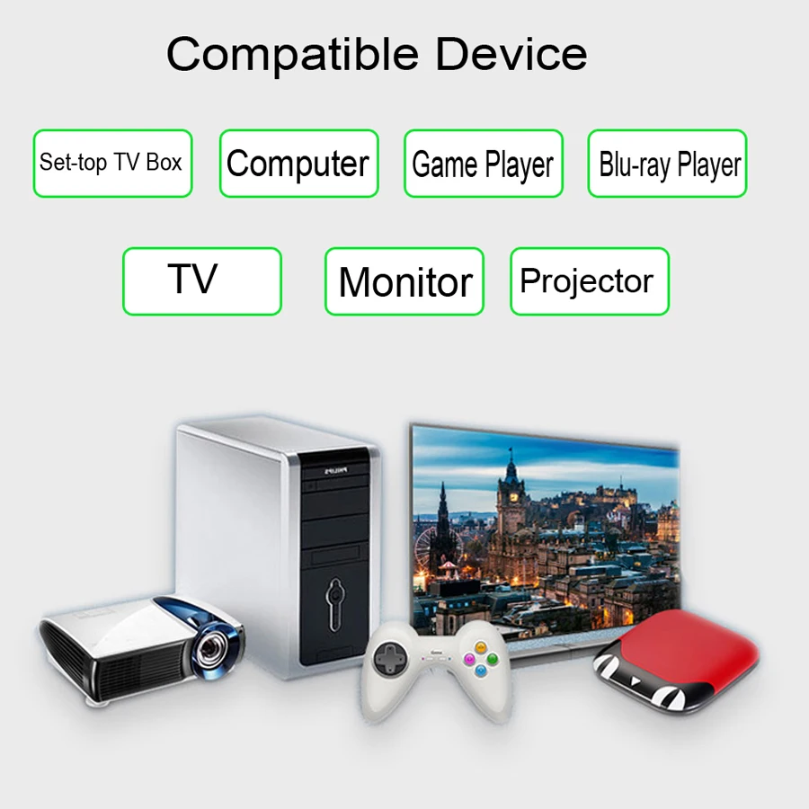 4K 60Hz 5 Port HDR HDMI 2.0 Switcher 5X1 5 in 1 out 4K 60Hz HDMI Switch With Auto & IR for PS4 DVD Blue-ray Player PC HDCP2.2