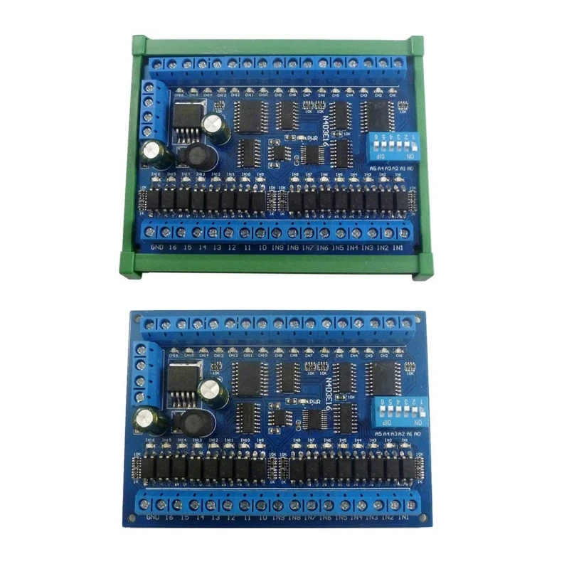 

DC12V 24V 16 in 16 Out RS485 Remote Switches PLC Expansion Board RTU Multifunctional Convenience Module Easy to Use